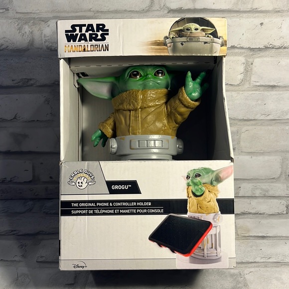 Disney Other - Grogu phone & controller holder Star Wars Mandalorian cable guys NEW collectible